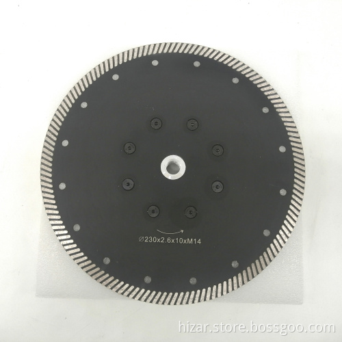 HIZAR Turbo Fine Sintered Diamond Saw Blade (Cold Pressed)